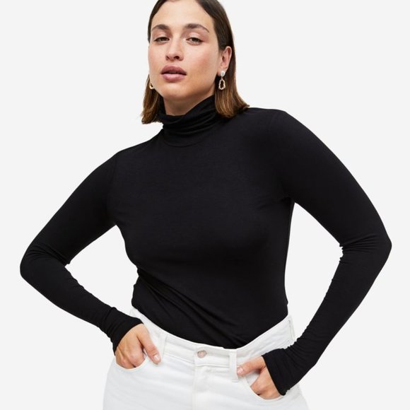 H&M Tops - H&M Black Turtleneck Top/NWT/Large